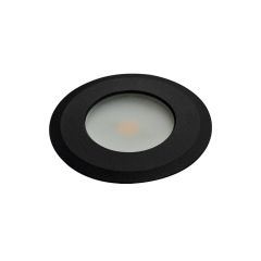 RD10 24V Puck Light - Recessed Trim, Black - Cabinet & Display LED Lights