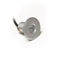 New 1" Recessed LED Step Light-Brushed Nickel Trim - RV & Yacht LED Bulbs