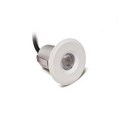 New 1" Recessed LED Step Light-White Trim - RV & Yacht LED Bulbs