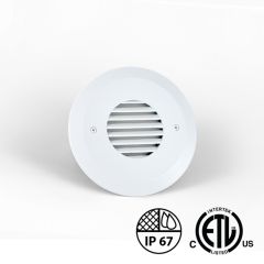 Round Louver LED Step Light - LS-RD05HV-LVR - Round LED Step Lights