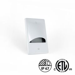 12V Scoop LED Step Light - LS-RT05LV-3K-SC - Single Gang LED Step Lights