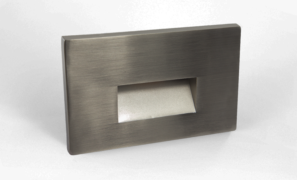 RT05 Recessed Step Light in Brushed Nickel