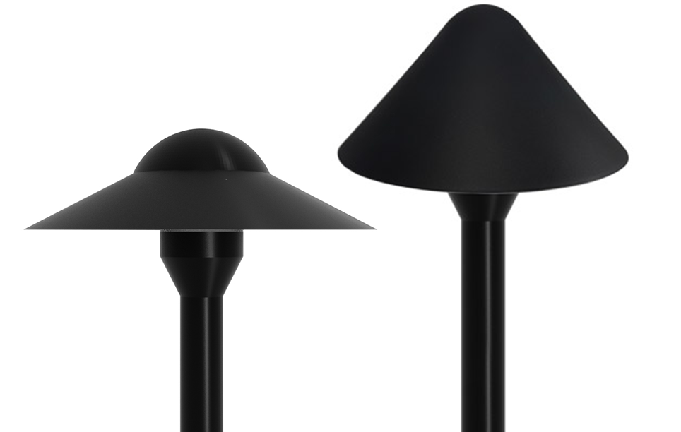 Modern Path Light with Smooth or Round Cap